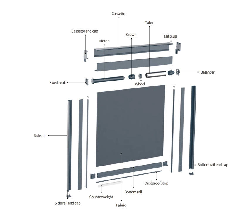 WR100 product exploded view
